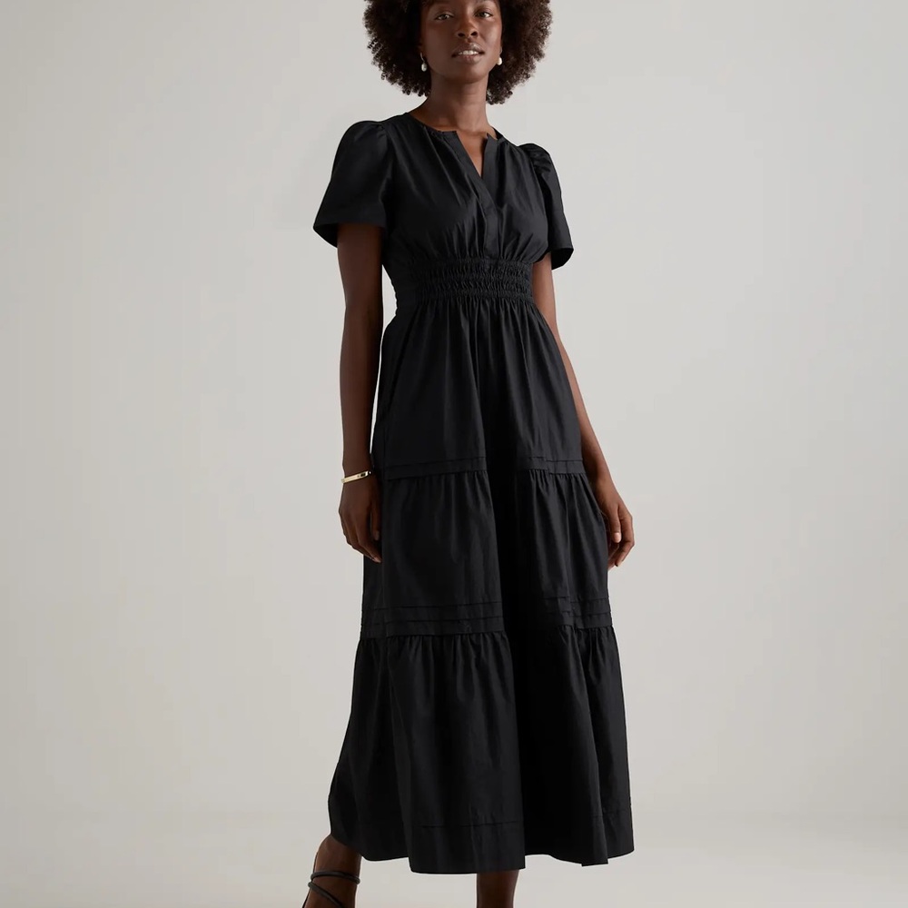 Cotton Black Maxi Dress